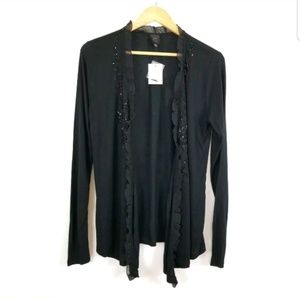 Saks Fifth Avenue Sequined Cardigan Size Medium